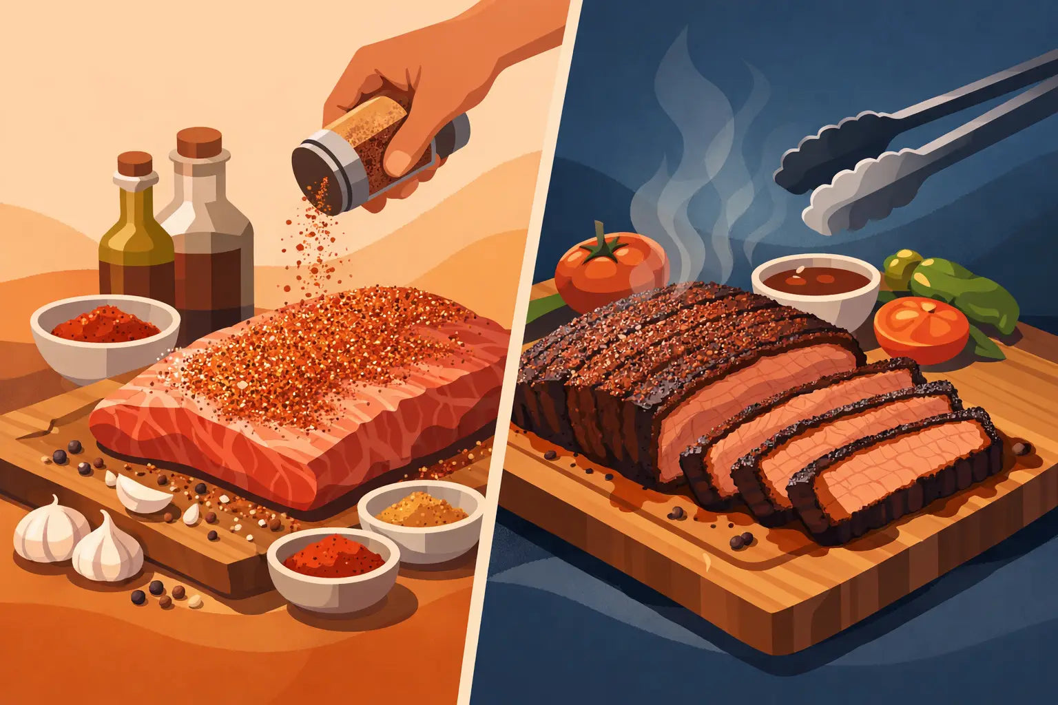 Brisket Rub Before and After: What Changes