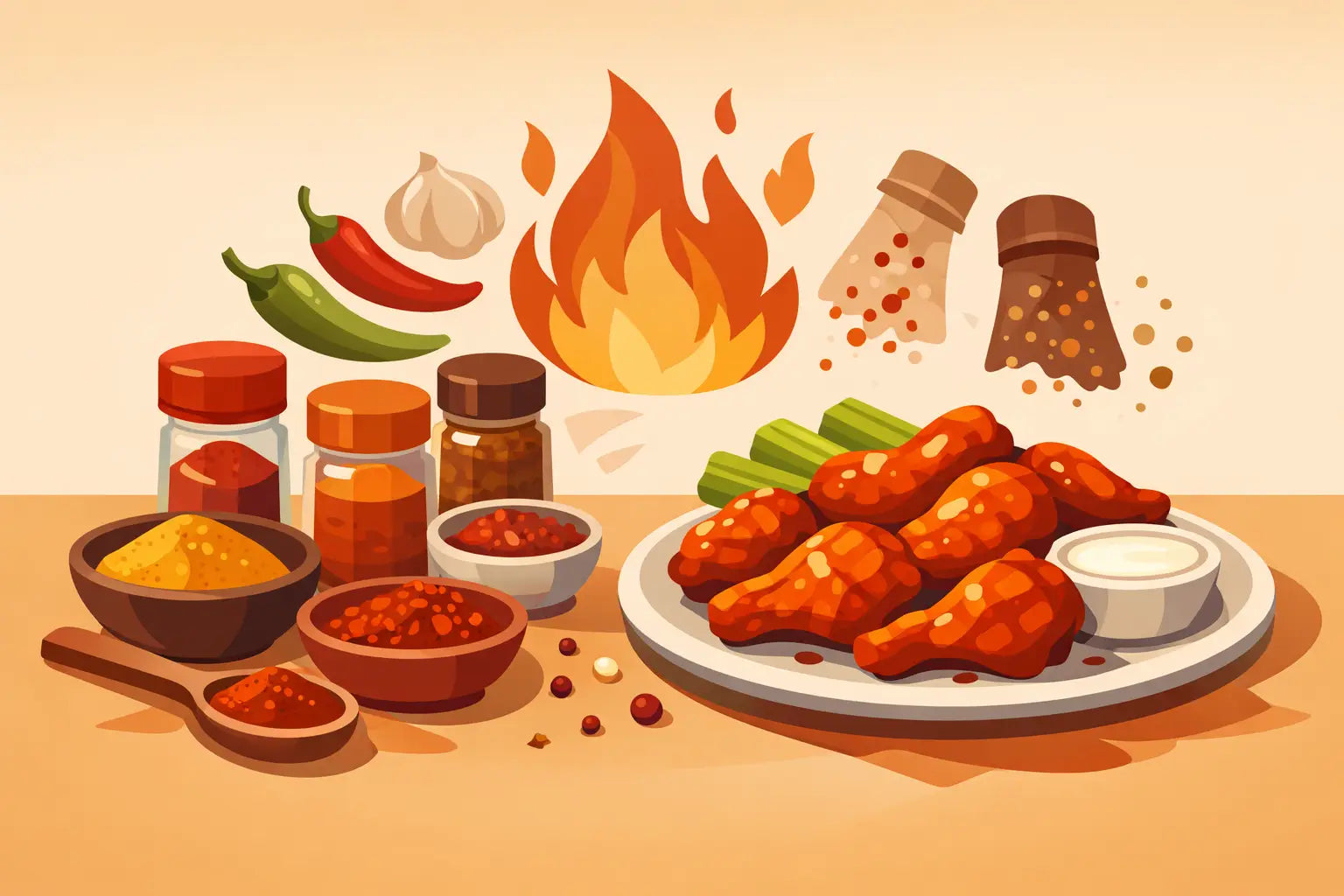 7 Spices for Tailgate Wings That Bring Heat