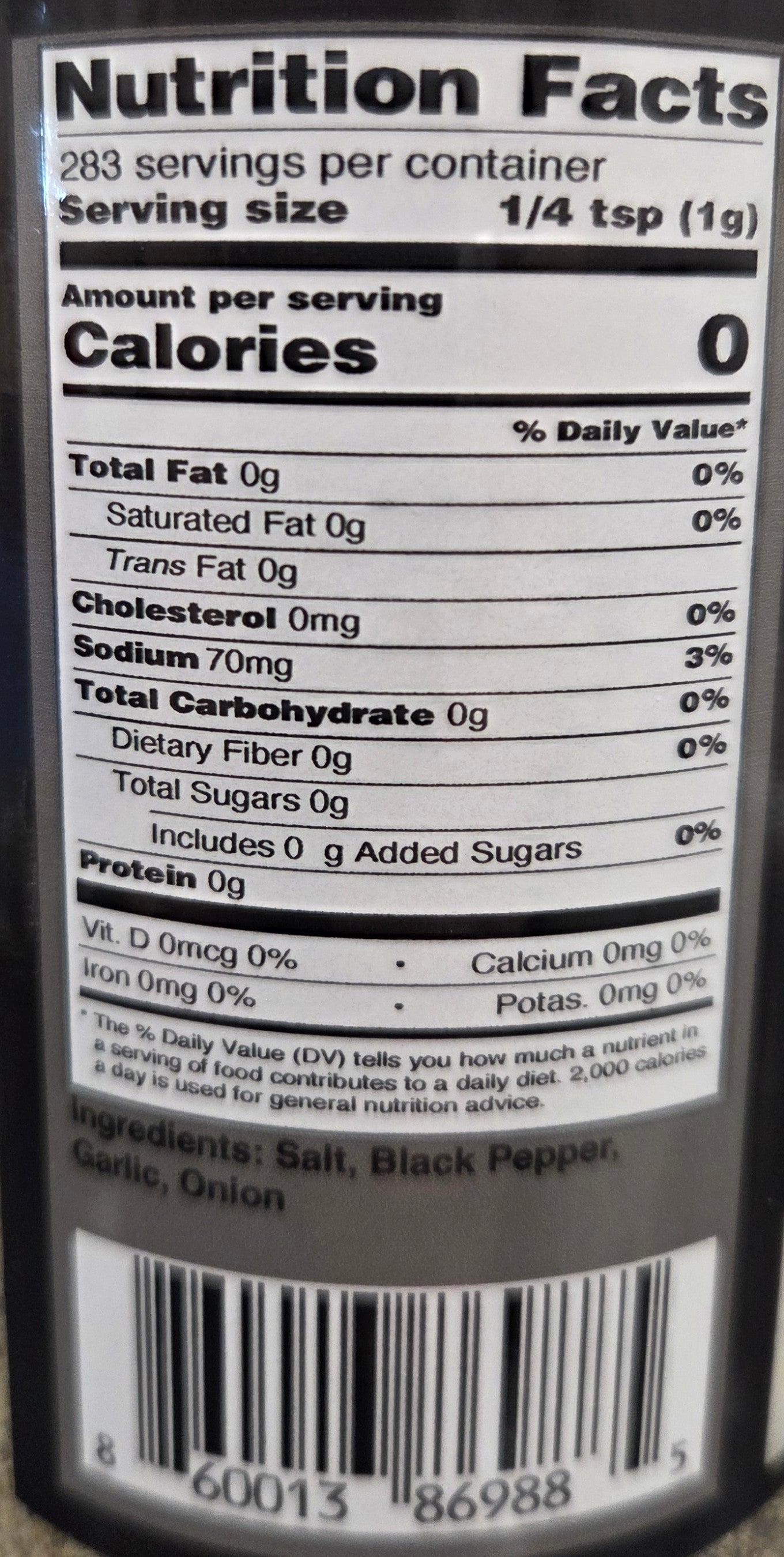 S.P.G. Plus – Salt, Pepper, Double Garlic & Onion All-Purpose Seasoning